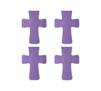 YAOHY Smooth Pu Leather Magnetic Bookmarks Clips Minimalist Cross Shaped Book Marks for Reading Student Learning Stationery Personalized Bookmark Decoration(Purple)