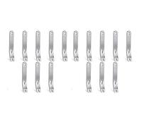 yaojie 16 Pieces Mini Pry Bar Stainless Steel Flat Bar Multifunction Small Pry Bar Mini Crowbar Opener Tool Set