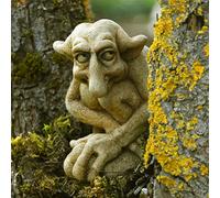 YAOJIWANG Stone Gargoyle Garden Figurine Ornaments Outdoor Gothic Peeping Gargoyle Guardian Statues Exquisite Embrace Knees Gargoyle Garden Statue Home Decorations Gifts for Women Men (14 * 10cm)