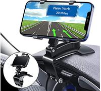 YAOKEEP Dashboard Phone Clip Holder for Car,360 Degrees Rotation Cellphone Mount with Number Stickers,Suitable for 4 to 6 inch Smartphones