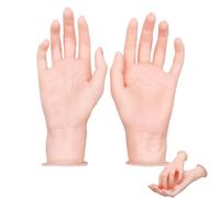 Yaoliucp 1 Pair Mannequin Hand, Plastic Fake Hand Model Hand Jewelry Holder Stable Bracelet Holder Display Stand for Home Shop Displaying Rings Bracelets Necklaces Earrings, Mannequin Hand