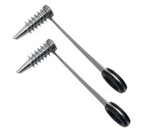 Yaoliucp 2PCS Potato Spiral Cutter Handheld Multi-Purpose Stainless Steel Spiral Cutter with Handle for Carrot, Cucumber & More