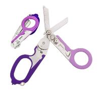 Yaoliucp 6 In 1 Multi-function Trauma Shears With,Trauma Shears, Multi-purpose Trauma Shears Foldable, Portable Stainless Steel Tactical Scissors, Creative Folding Trauma Shears