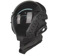 Yaoliucp Airsoft Mask, Punk Gothic Cyber Mask for Men, Anti-Fog Face Mask,Futuristic Mask for Halloween Party Cosplay Techwear Music Festival Accessories
