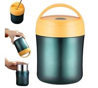 Yaoliucp Food Flasks for Hot Food 500ml Stainless Steel Soup Flask Leak-Proof Insulated Food Container Detachable Thermal Food Jar with Handle for Kid Adult Work School, Insulated Food Flask