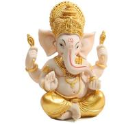 Yaoliucp Ganesh Idol|Ganesha Statues, Diwali Hindu Indian Golden Ganesha Idol, 4.1x2.4x5.5 Inch Hindu God Lord Ganesha Elephant Statue for Home Office Bookshelf Table Desktop Ornaments Diwali Gift