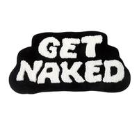 Yaoliucp Get Naked Bath Mat, 19.7x31.5 Inch Non-Slip Absorbent Furry Cute Bathroom Rugs Funny Black and White Bath Mat for Home Hotel Get Naked