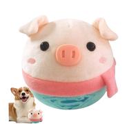 Yaoliucp Interactive Dog Toys, Plush Bouncing Piggy Squeaky Dog Toys with Music, USB Rechargeable Moving Dog Chew Toy for Small/Medium/Large Dogs Toys to Keep Them Busy