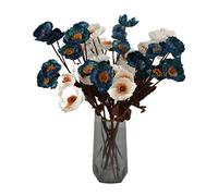 Yaoliucp Poppies Artificial Flower Long Stem Real Touch Silk Flower Faux Poppies for Garden Decor 6PCS, artificial
