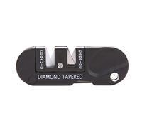 Yaoliucp Portable Knife Sharpener Mini Pocket Keychain Sharpener Foldable Knife Sharpening Tool for Survival Hunting Fishing Hiking Camping Black 1PC, Folding knife Sharpeners