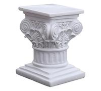 Yaoliucp Roman Column 4.5x3.4x3.5 Resin Pedestal Stand Decoration Greek Column Statue Column Stand White Figurine Sculpture for Wedding Table Home Decoration, Pillars For Decoration
