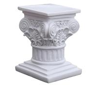 Yaoliucp Roman Column 4.5x3.4x3.5 Resin Pedestal Stand Decoration Greek Column Statue Column Stand White Figurine Sculpture for Wedding Table Home Decoration, Column Stand