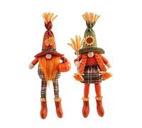 Yaoliucp Scarecrow Gnomes Plush, Fall Harvest Decor for Home, Autumn Thanksgiving Decoration, Cute Couples Ornaments Thanksgiving Gifts Scarecrow Faceless Doll