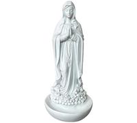 Yaoliucp Virgin Mary Rosary Holder 4.5x8.1 Inch Resin Blessed Virgin Mary Statue for Catholic Gifts Religious Home Desktop Decor Rosary Holder