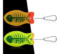 Yaomiao Floating Boat Key Floating Keychain Float Glow in the Dark Float for Boating, Fishing, Sailing, Other Outdoor Sport, Yellow, Orange, 3.9 x 2 x 0.79 inches