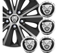 YAOOYHUILIYING Car Hub Centre Caps, Wheel Emblem Badge Logo Stickers Waterproof, Dustproof, Anti-Rust, Compatible For Jaguar 56mm, Set of 4