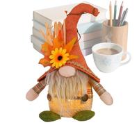 YAOPIU Autumn Plush Gnome | Light up Thanksgiving Gnome Plush Doll | Seasonal Autumn Figure Desktop Ornaments for Bookshelf Garden Table Shelves Mantel Patio Nights