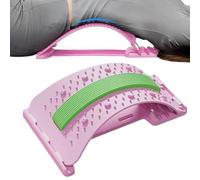 YAOPIU Back Arch Stretcher 3-Level Adjustable | Back Cracking Device,Non-Slip Lumbar Spine Corrector Massager for Home Bed Sleeping Exercise Yoga Fitness Workout Body