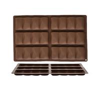 YAOPIU Chocolate Molds | 6 Cavity Chocolate Candy Bar Mold | Easy Release Silicone Moulds for Home Birthday Christmas Wedding Halloween Holiday Party