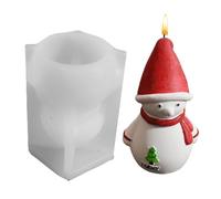 YAOPIU Christmas Silicone Molds for Candles | Santa Claus Snowman 3D Moulds - Candles Non-Stick Silicone Molds Christmas Shapes,for Halloween Home Desk Holiday Craft Soap Casting