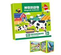 YAOPIU Magnetic Toys,Educational Learning Magnets | Magnetic Travel Games for Boys Girls Kids Age 2-6 Car Airplane Road Trip Birthday Education Development