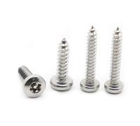 yaoqijie 10/20pcs Stainless Steel Lobe Screws M2.9 M3.5 M3.9 M4.2 M4.8 Pan Round Head Security Wood Screw lasting(19mm,M4.8 10pcs)