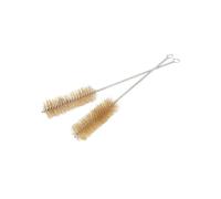 yaoqijie 2/5pcs 3cm/3.5cm Diameter Brass Wire Tube Brush Copper Wire Cleaning Brush 30cm Total Length Hand Tool Metal Handle(3cm x2pcs)