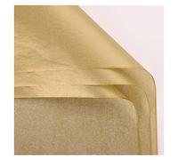 yaoqijie 20pcs Tissue Paper 70X50CM Gold Paper Floral Wrapping Scrapbooking Paper Gift Decorative Flower Paper Home Decoration Party Lasting (Color : Gold)