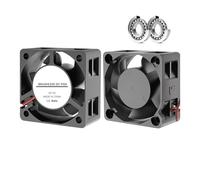 yaoqijie 2PCS Ball Bearing 40mm 24V 12V 5V 4020 Cooling Fan Computer Case Cooling Fan 2PIN/3PIN 4cm 40x40x20mm 1.57inch 3D Printer Fan lasting(24V DUAL BALL_NO RGB)