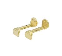 yaoqijie 2pcs/Set Violin Adjustable Plating Copper Chinrest Clamps For 3/4 Or 4/4 Violin Metal Screws Violin Accessory Kit lasting (Color : Gold)