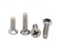 yaoqijie 5-50pcs M1 M1.2 M1.4 M1.6 M2 M2.5 M3 M3.5 M4 M5 M6 M8 DIN965 GB819 Stainless Steel Flat Head Countersunk Machine Screw lasting(4mm,M1.4 50pcs)