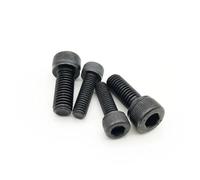 yaoqijie 50pcs M1.4 .6 M2 .5 M3 M4 M5 304 A2-70 Stainless Steel Black grade 12.9 DIN912 Hexagon Hex Socket Head Cap Allen Bolt Screw lasting(12.9 class steel,12MM_M1.6)