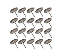 yaoqijie 50pcs Stainless Steel Wire Brush 25mm Flat Shape Rotary Tool Die Grinder Removal Wheel For Cleaning Polishing Dusting Low Cost