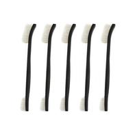 yaoqijie 5pcs Double Head Wire Brush Set Steel Brass Nylon Cleaning Polishing Metal Rust Remover Paint Remove Metal Scrubbing Burshes(Nylon)