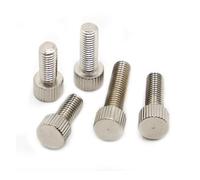 yaoqijie 5pcs M3 M4 M5 M6 Nickel Plated Steel Thumb Screws Plain Metric Knurled Head Manual Adjustment Screws lasting(6mm,M3 5pcs)