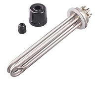yaoqijie Brewing Heating Element 220V 380V 2"tri clamp 64mm Flange Power 3KW 4.5KW 6KW 9KW 12KW SUS304 Water Heater Lasting(6kw L250MM)