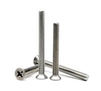 yaoqijie Cross Phillips Flat Countersunk Head Screw Bolt M2 M2.5 M3 M3.5 M4 M5 M6 M8 Lengthened Longer 3-100mm 304 Stainless Steel GB819 lasting(20mm,M3.5 50pcs)