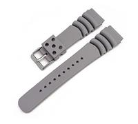 yaoqijie Diving Soft Rubber Watch Band 20mm 22mm 24mm Waterproof Sport Wrist Bracelet Watch Strap Compatible With Seiko Diver Scuba Compatible With Casio lasting(Grey Silver Bukcle,20mm)