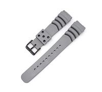 yaoqijie Diving Soft Rubber Watch Band 20mm 22mm 24mm Waterproof Sport Wrist Bracelet Watch Strap Compatible With Seiko Diver Scuba Compatible With Casio lasting(Grey Black Buckle,20mm)