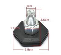 yaoqijie For drum washing machine fixed feet base screw/rubber balance shock absorption non-slip pad feet lasting(White)