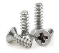 yaoqijie M1 .2 .4 .7 M2 5 M3-M4 304 Stainless Steel Phillips Cross Recessed Countersunk Head Flat Tail Self-tapping Screw lasting