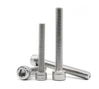 yaoqijie M2 .5 M3 M4 M5 M6 M8 Over Ultra Long 200mm 304 A2-70 Stainless Steel DIN912 Allen Hexagon Hex Socket Head Cap Bolt Screw lasting(40mm,50pcs M2)