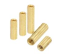 yaoqijie M2 Knurled Brass Round Standoffs Spacer Male Female m2*L Threaded standoff Pillars L=3mm to 40mm lasting