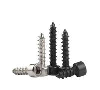 yaoqijie M2 M3 .5 M4 M5 M6 Hex Hexagon Socket Cap Head Self Tapping Screw 8. Grade Black/Nickel Zinc Allen Furniture Wood lasting