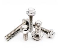 yaoqijie M4 M5 M6 M8 M10 M12 A2-70 304 Stainless Steel GB5787 Hex Washer Head Bolt Hexagon With Serrated Flange Cap Screw lasting(2pcs M10x25mm)