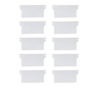 yaoqijie Plastic Base Plate Set of 10 White Vertical Blind Bottom Weight Slats Accessory lasting