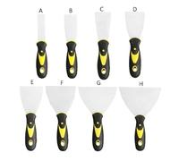 yaoqijie Practical Putty Knife Scrapers Stainless Steel Wall Knife for Drywall Finishing Scraping Decals Wallpaper Lasting (Size : 4'')