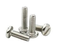 yaoqijie Slot Column Round Cheese Head Screws M1.6 M2 .5 M3 M4 M5 M6 M8 M10 CM 304 A2-70 stainless steel Slotted Screw Bolt lasting