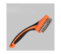 yaoqijie Wood Handle Brass Wire Copper Brush For Industrial Devices Surface/Inner Polishing Grinding Cleaning Brush Kitchen(Stainless steel)