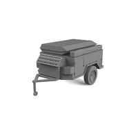 Yao's Studio LYT48029 1/48 O Scale Miniature Factory Building Military Car Railroad Track Accessory Props Diorama Scenery Camping Trailer